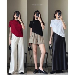 Áo phông trơn thêu ngựa phom rộng 168.fashion Aophongngua8082/P4K16