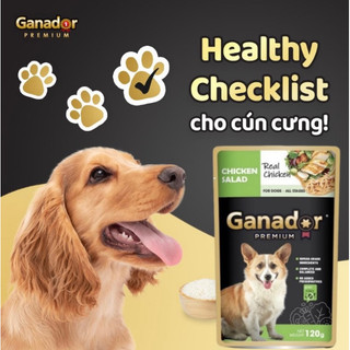 Pate ganador gói 120g - pate cho chó ganador gà & rau củ