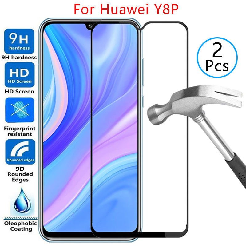 Vỏ kính cường lực bảo vệ màn hình 9d cho Huawei Y8p Cover trên Huaweiy8p y 8p Y8 P Yp8 8p P8y Điện t