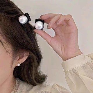 Kẹp tóc ngọc trai nhỏ kiểu Pháp Retro Kẹp tóc thời trang cô gái cá mập nhỏ