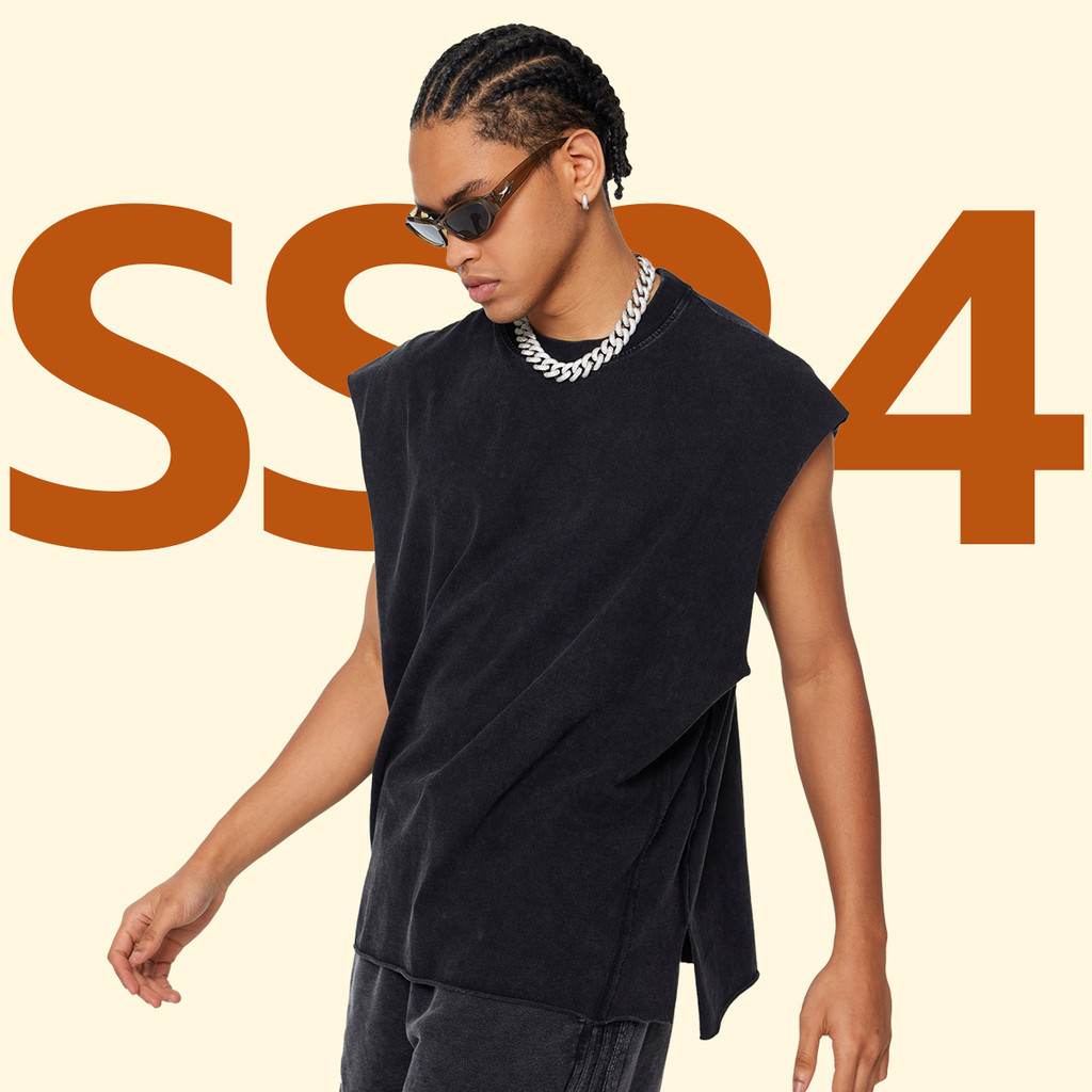 Áo Tank Top Rách Viền | BE Washed Oversize Tank Top | 3T Streetwear
