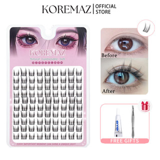 Mi Giả Tách Cụm Tai Thỏ Mắt Ướt Douyin Chùm Tự Nối Thuỷ Mi KOREMAZ (Tặng 1 keo nhíp cho 1 đơn hàng)