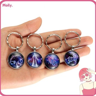 Móc khóa in họa tiết cung hoàng đạo độc đáo
