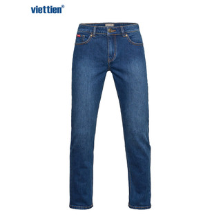 Quần jeans dài VIETTIEN SMART CASUAL cotton phom regular fit - 6S7121CFY/QJDP