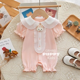 Bộ đồ liền thân dành cho em bé Romper hồng, Thỏ.