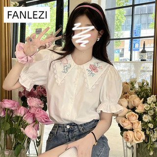 FANLEZI Áo Sơ Mi áo sơ mi nữ áo kiểu hàn quốc Xinh  trendy Phong cách Thoải mái WCS2430T5S 13Z240329