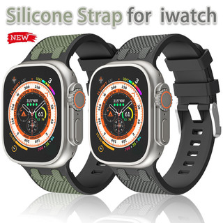 Dây đeo silicon AP Vòng đeo tay thể thao tương thích cho apple watch 49mm 45mm 44mm 42mm iwatch series 9 8 7 6 5 4 se 3 2 ultra