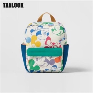 Ba lô TANLOOK Đồng thương hiệu Disney Mickey Mouse Print Z Túi đi học tại nhà
