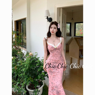 Chic váy Đầm váy nữ body đầm phổ biến Cổ điển Casual thời trang WLQ244038D 14Z240401