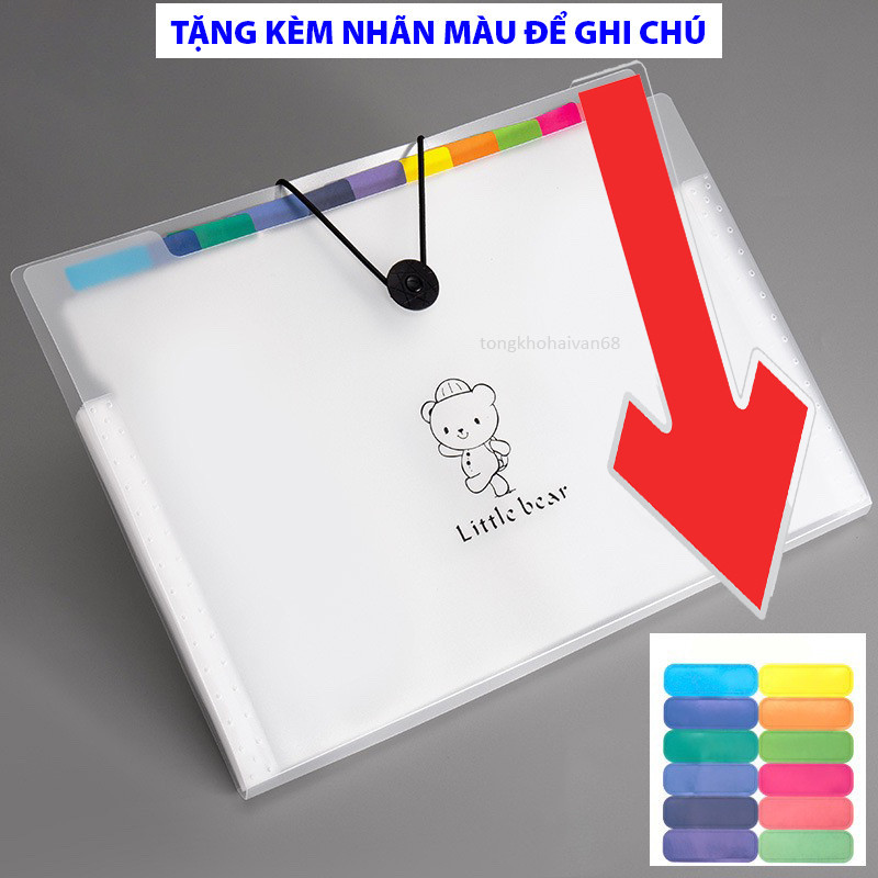 Túi đựng tài liệu nhiều ngăn, cặp đựng tài liệu tệp đựng tài liệu, kẹp file túi đựng hồ sơ A4 phụ kiện văn phòng phẩm-DR