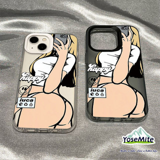 ốp lưng iphone 11 Cô gái thời trang Rõ ràng in trường hợp mờ phù hợp iphone 14 XR 13 11 12 Pro Max 8 7 6 6S Plus X Xs Max Se 2020 13 12 11 Thương hiệu hợp thời trang