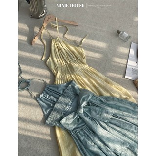 Đầm maxi dài yếm hở lưng 4078.