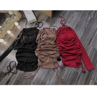 Set đầm yếm rút dây có mút Nữ