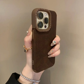 Ốp điện thoại mờ miệng núi lửa mặt trăng màu trơn sang trọng cho iPhone15 14 13 12 11 Pro Max Vỏ chống sốc Ống kính tăng cường bảo vệ chống rơi lưng cứng iPhone