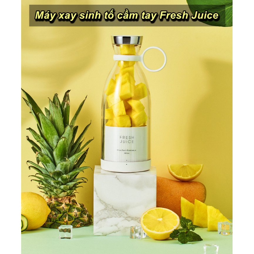 Máy Xay Sinh Tố Cầm Tay Fresh Juice 350ml Portable Blender