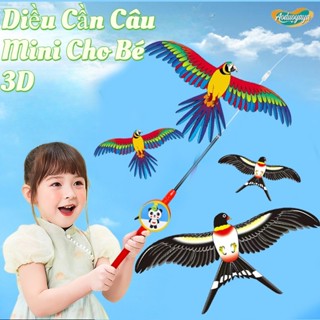 Aoduoyaya-Đồ chơi diều cần câu, Diều mini cần câu, Diều Cần Câu Mini Cho Bé 3D, Diều Nhỏ Dành Cho Bé