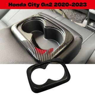 Honda City Gn2 2020-2024 Carbon Viền Phía Sau ArmRest Cốc Giá Đỡ Bảng Bảo Vệ Dành Cho Thành Phố Gn2