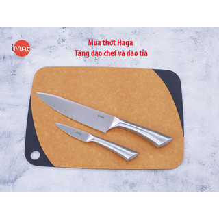 [ TẶNG DAO] Thớt sợi gỗ iMat haga chịu nhiệt 170℃, chống xước thân thiện với dao, không chứa BPA