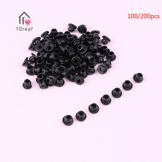 [Tdiepf] 100 / 200 Chiếc Cao Su Grommets Núm Vú Máy Xăm Phần Ứng Thanh Cung Cấp MỚI