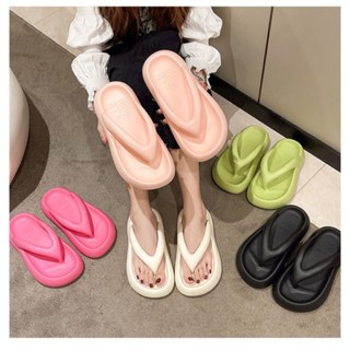 Dép Xỏ Ngón Đế Dày 3cm Nữ Nhiều Màu, Dép Tông EVA Đi Biển Chống Trượt Size 36-41 Giay zep Store
