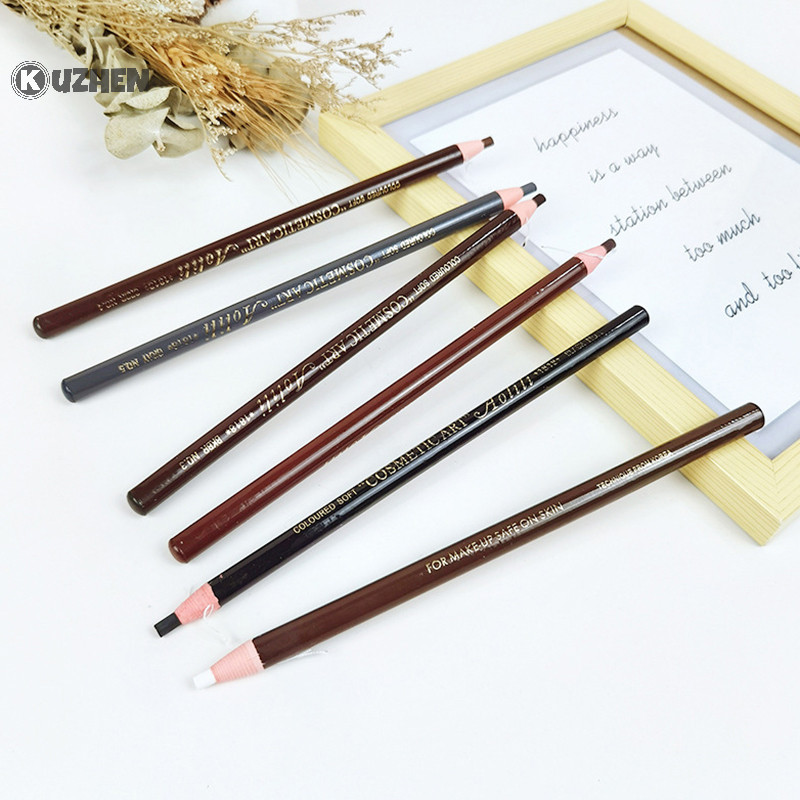 Kuzhen Chống Thấm Nước Chống Thấm Nước Dây Bút Chì Chống Mồ Hôi Lasg Không Tẩy Lông Mày Bút Chì HOT