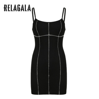 Relagala Nữ 2024 Mới Thời Trang Gợi Cảm Chia Dây Dây Treo Hông Cơ Bản