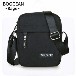 BOOCEAN Túi đeo vai, Túi đeo chéo màu trơn bằng Nylon, Túi đeo tay nam công sở cổ điển và thời trang