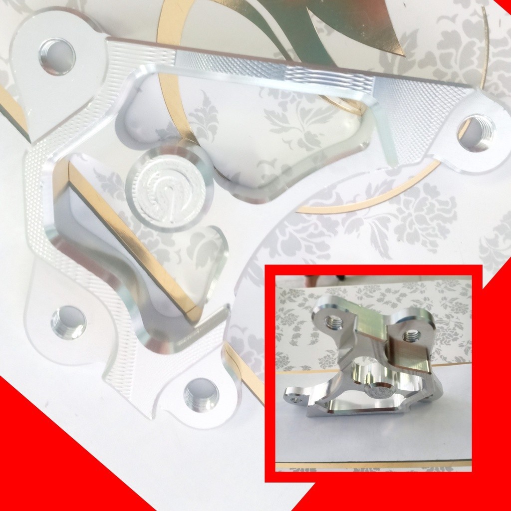 Pas trước XIPO sài heo 2 piston đối xứng, đi đĩa 290mm_Pas CNC