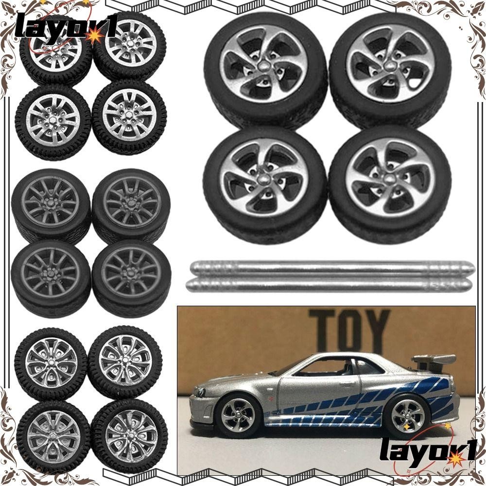 Layor1 Hotwheels, Bánh xe ô tô mô hình DIY 1: 64, Đồ chơi tái trang bị Phụ tùng mô hình ô tô Mô hình ô tô