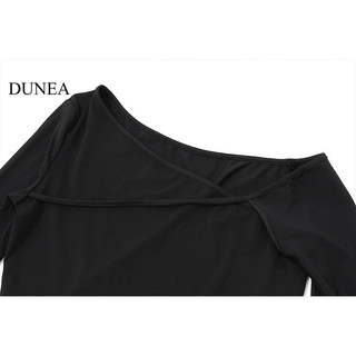 Áo thun dài tay đeo vai nữ DUNEA