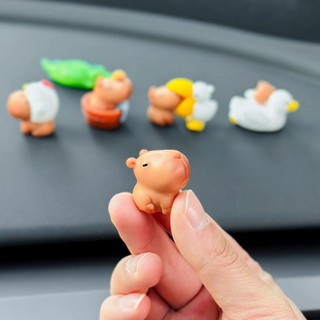 Hoạt Hình Dễ Thương Trang Trí Ins Mini Capybala Tesktop Trang Trí Micro Phong Cảnh Đáng Yêu Bể Cá Trang Trí Nhà