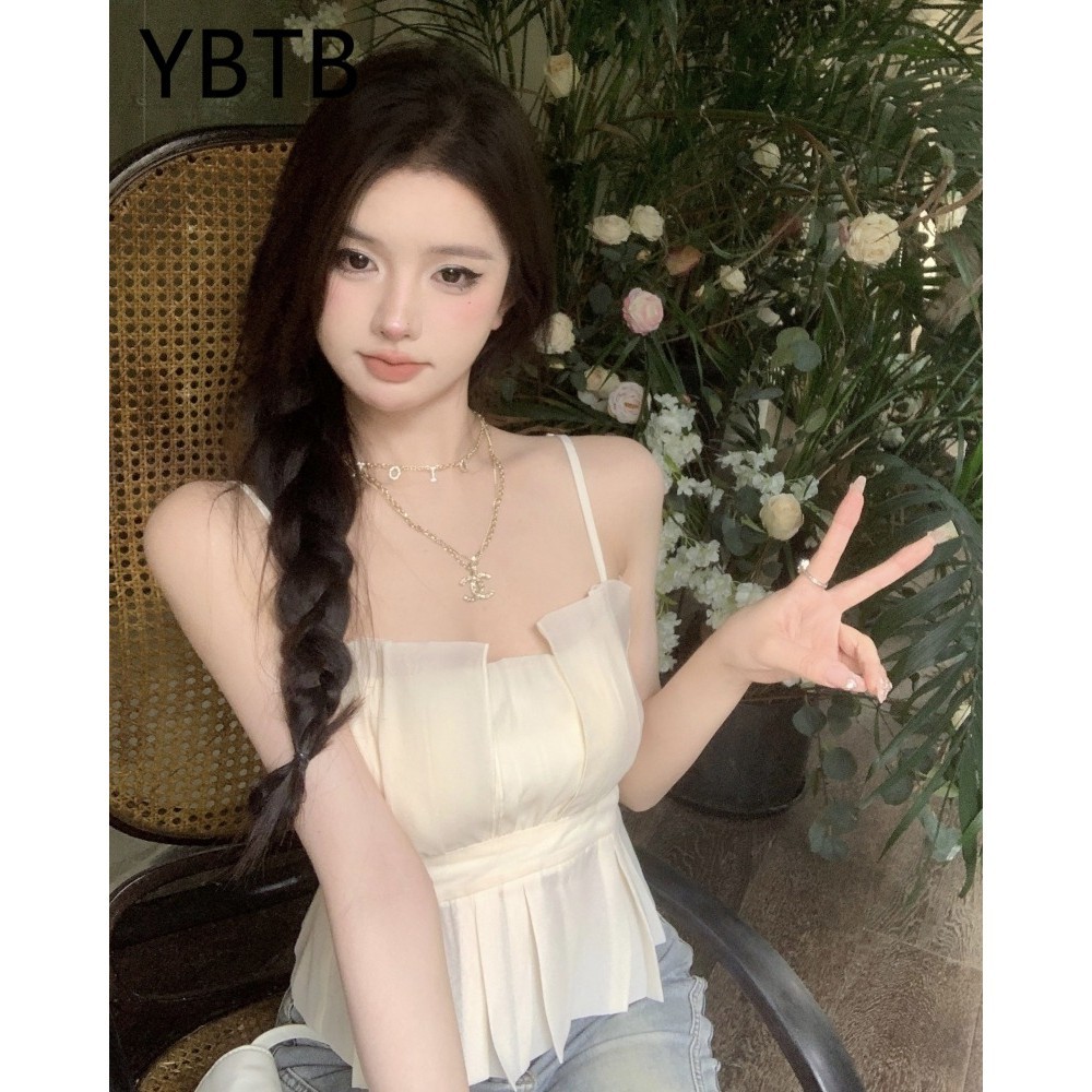 Ybtb Mặc áo vest yếm organza mỏng không tay 5533 #