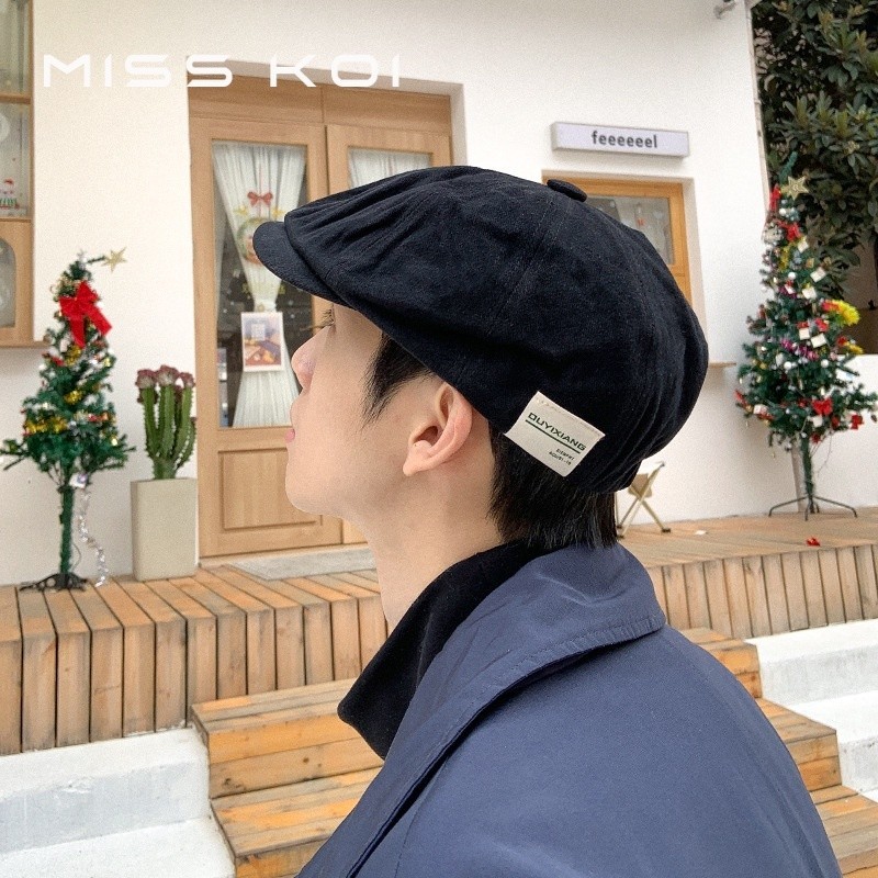 Misskoi  Mũ Beret Phong Cách Retro Nhật Bản Dễ Phối Đồ Cho Nam Và Nữ