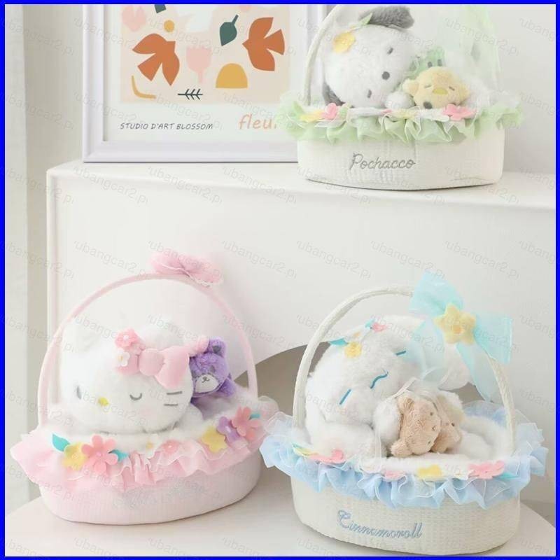 Truyện Tranh Sanrio Hello Kitty Cinnamoroll Pochacco Giỏ Hoa Và Ngủ Sang Trọng Búp Bê Quà Tặng Cho Bé Gái Trẻ Em Đồ Chơi Nhồi Bông