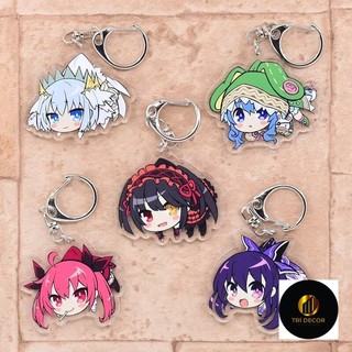 Móc khóa DATE A LIVE Shido Kotori Tohka Reine Mukuro Origami Tokisaki 6 Phụ kiện trang trí túi xách Balo