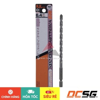 Mũi khoan tường, gạch chân lục giác 6.4x150mm Unika RJL6.4x150 | DCSG