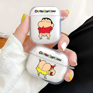 Ốp case Airpods 1 2 3 pro 2 Shinchan vỏ ốp airpods case airpods ốp airpods 1 2 3 i12 silicon trong suốt