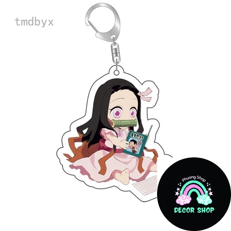 Móc khóa nhựa acrylic hình Kimetsu no Yaiba Blade of Ghost