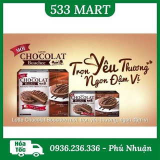 Bánh bouchee lotte vị chocolat - bánh chocopie bánh socola pie lotte chocolat