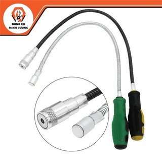 Cây nhặt ốc rơi hút kim loại đầu có nam châm vĩnh cửu có đèn led _ Dụng Cụ Minh Vương