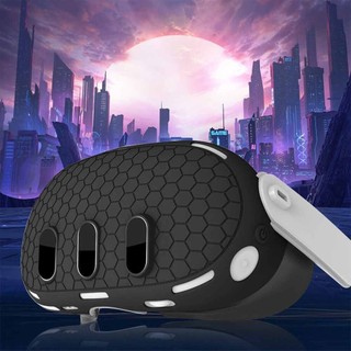 For Meta Quest 3 Silicone Protective Shell Set Controller Grip Cover Face Case Anti-Leakage Nose Pad VR Accessories
