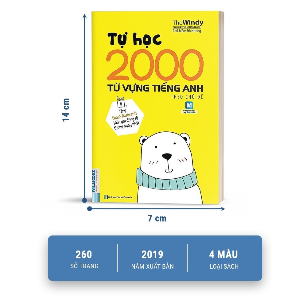 Sách - Tự Học 2000 Từ Vựng Tiếng Anh Theo Chủ Đề Phiên Bản Khổ Nhỏ Dành Cho Người Học Căn Bản - Học Kèm App Online | BigBuy360 - bigbuy360.vn