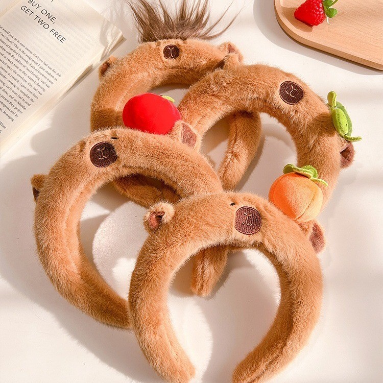 Hoạt Hình Capybara Sang Trọng Đầu Đầu Lâu Cao Băng Đô Trẻ Em Hiệu Suất Băng Đô Công Viên Giải Trí Ch