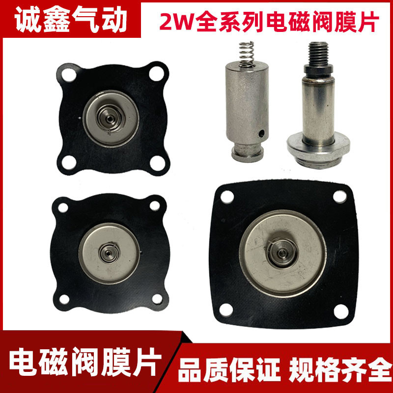 2W160-15 2W Toàn Dải Van Điện Từ Màng 4 Điểm Van Nước Nitrile Cao Su Fluorine Di Chuyển Lõi Sắt