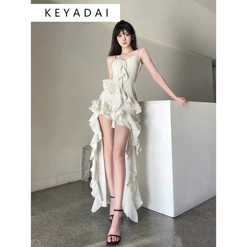 KEYADAI Váy đi biển Váy Đầm Váy nữ body đầm thời trang Casual Minimalist Thể thao WLQ2440AXT 15Z240409 | BigBuy360 - bigbuy360.vn