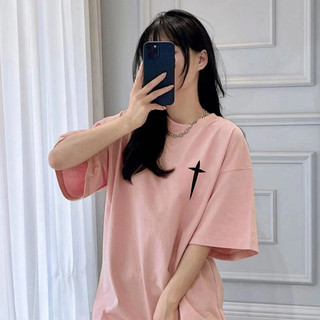 NRVP 100% Cotton Tay Ngắn Oversize Unisex Áo Thun Plus Size Người Phụ Nữ Tee Baggy Hoạt Hình Áo