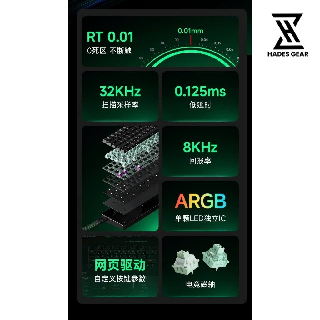 Bàn Phím Cơ Rapid Trigger Akko Monsgeek Fun60 - Switch Nam châm - 1k - 8k Poling rate 3 mode kết nối - Led RGB | BigBuy360 - bigbuy360.vn