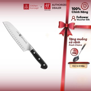 Zwilling - dao santoku hollow zwilling pro - 18cm