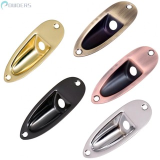 ⭐ READY STOCK ⭐-NEW-Guitar Input Jack Plate Socket Socket Plate Input Jack Jack Plate Metal【POWDERS-VN】