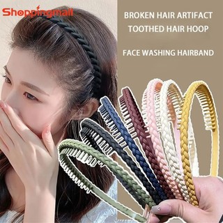Mũ nữ cho gãy thẻ tóc đầu vòng có răng mờ bím tóc băng đô chống trơn trượt băng đô quấn tóc thường ngày băng đô